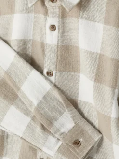 Chemises|Primark Chemise à Manches Longues à Carreaux Écru