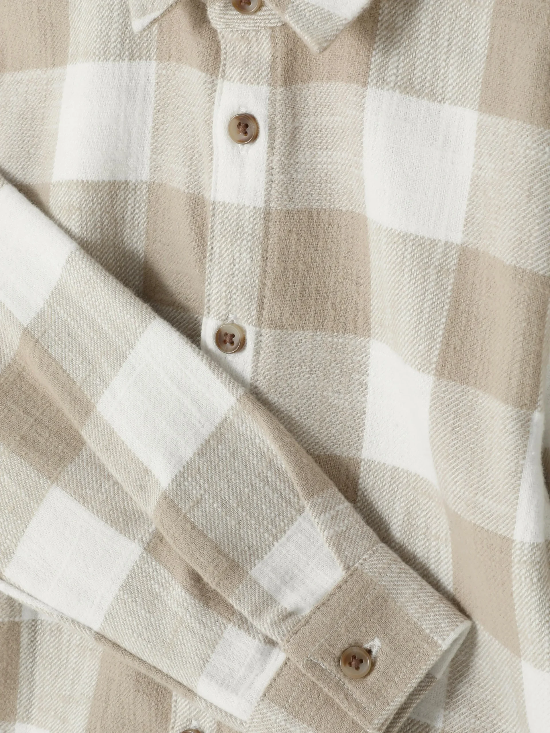 Chemises|Primark Chemise à Manches Longues à Carreaux Écru