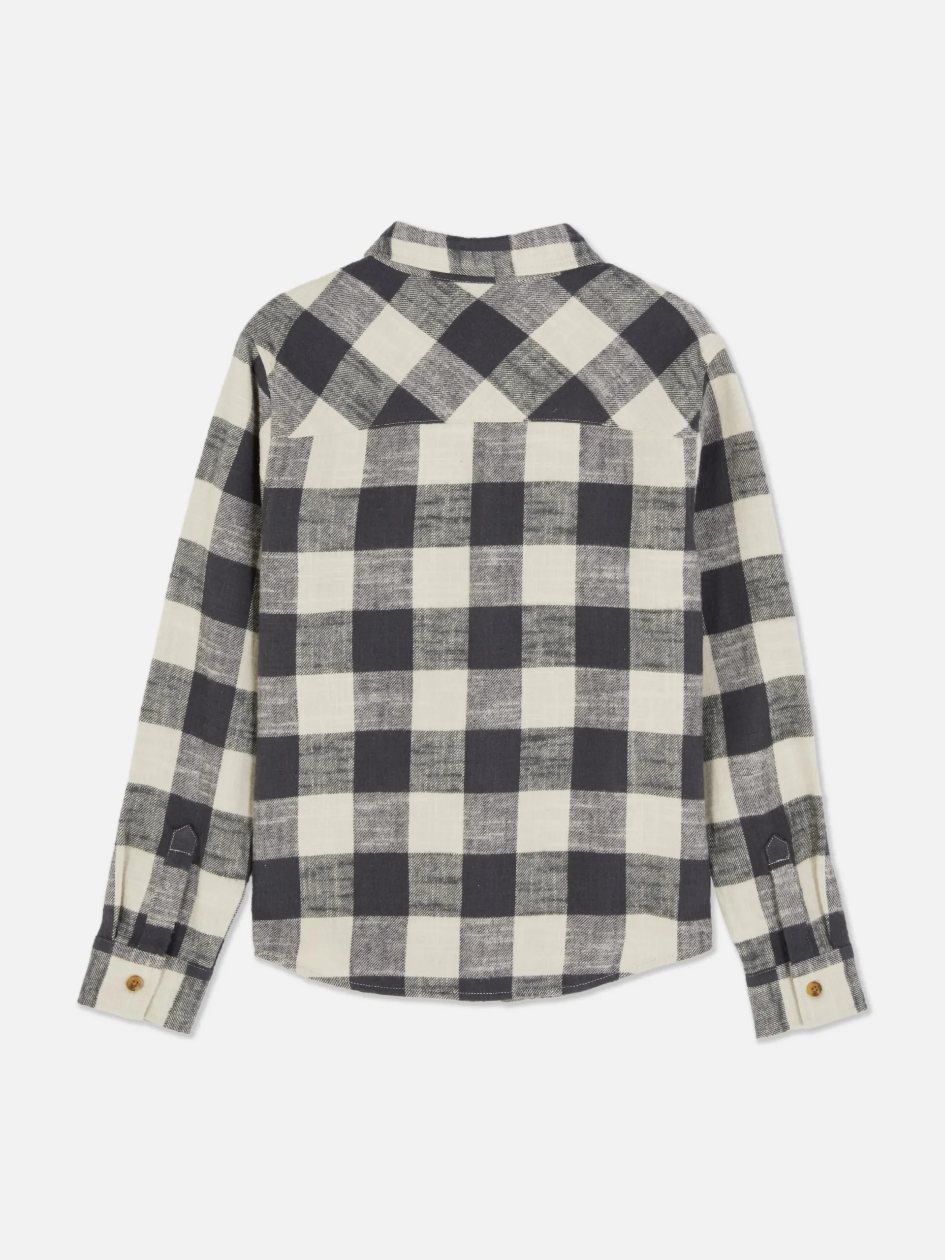 Chemises|Primark Chemise Boutonnée à Carreaux Anthracite