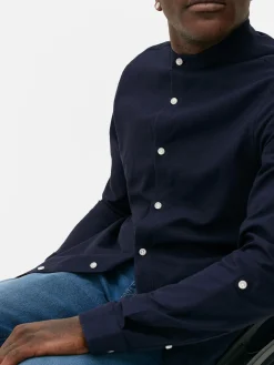 Chemises|Primark Chemise Boutonnée à Manches Retroussées Bleu marine