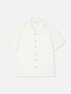 Chemises|Primark Chemise Boutonnée à Manches Courtes Blanc