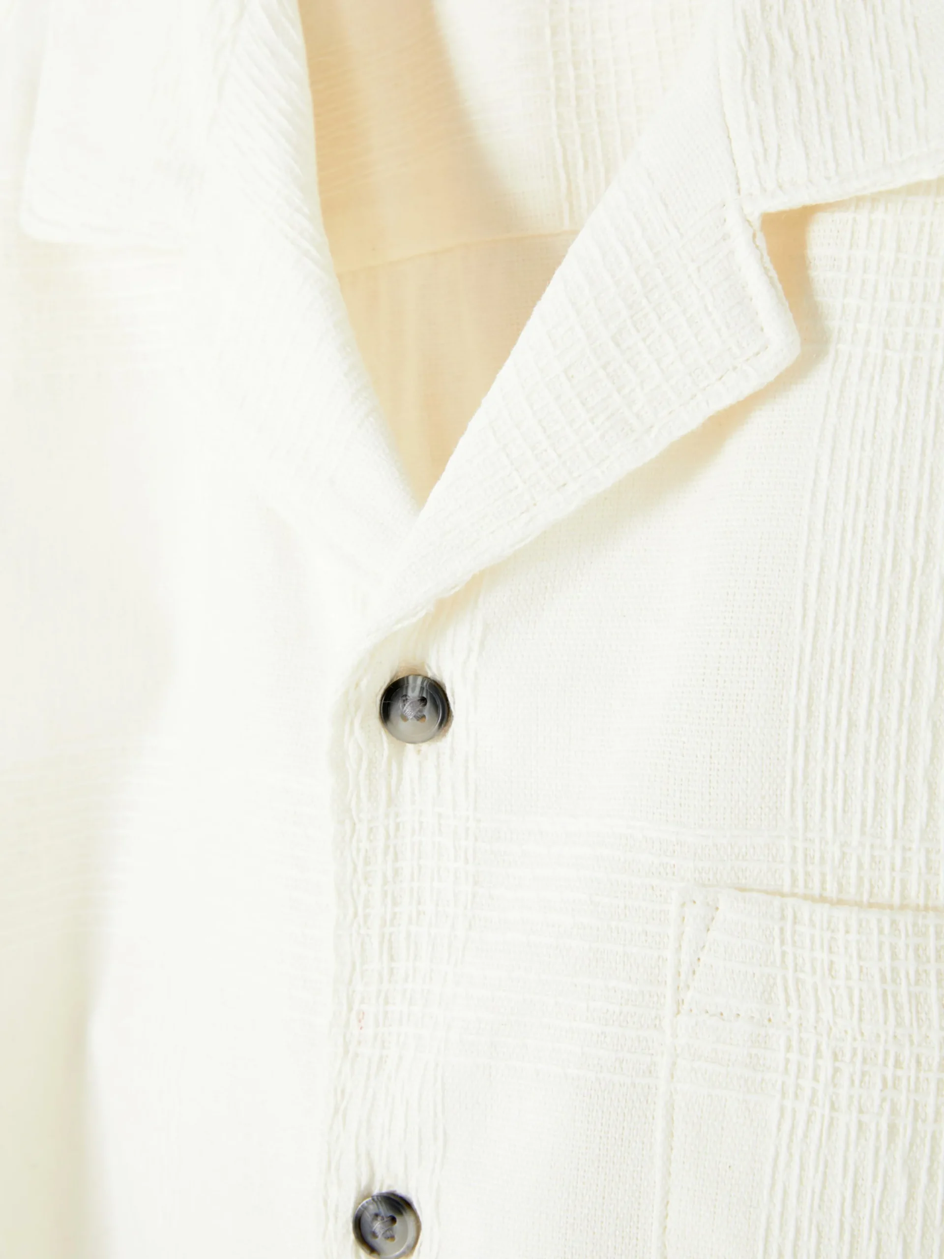Chemises|Primark Chemise Boutonnée à Manches Courtes Blanc