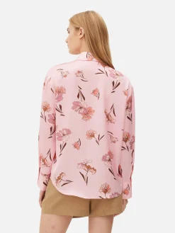 Chemises Et Blouses|Primark Chemise Boutonnée Graphique à Coordonner Rose