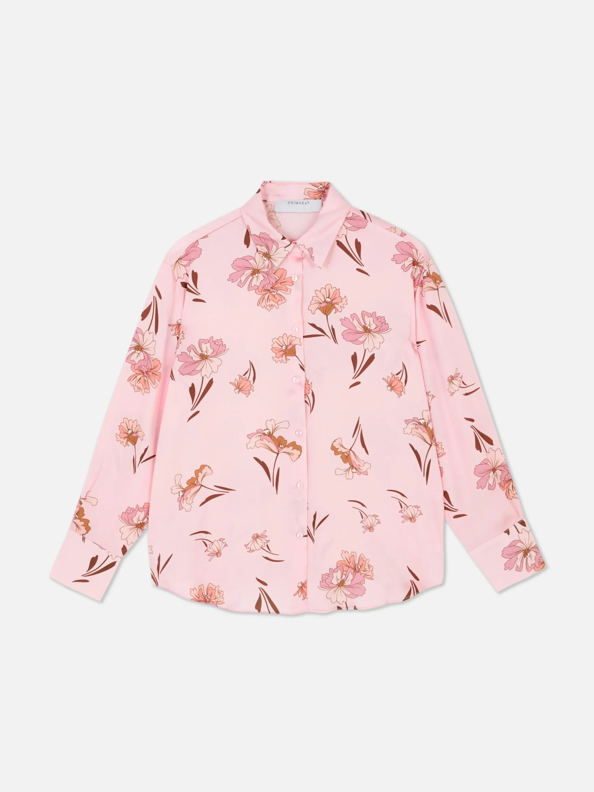 Chemises Et Blouses|Primark Chemise Boutonnée Graphique à Coordonner Rose