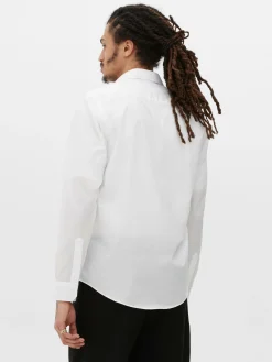 Chemises|Primark Chemise Coupe Regular à Manches Longues Blanc