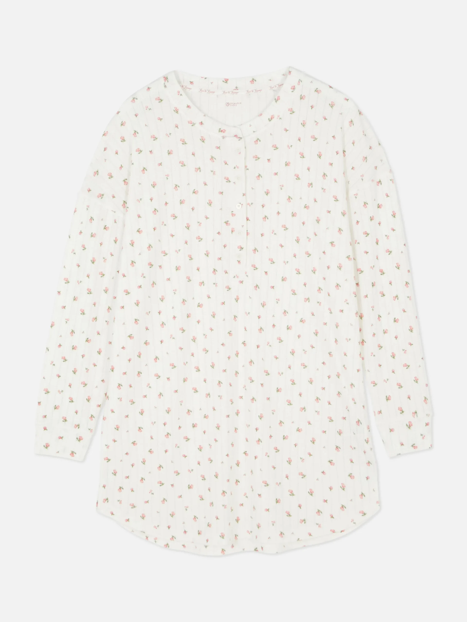 Chemises De Nuit Et Nuisettes|Primark Chemise De Nuit En Maille Pointelle Florale Multicolore