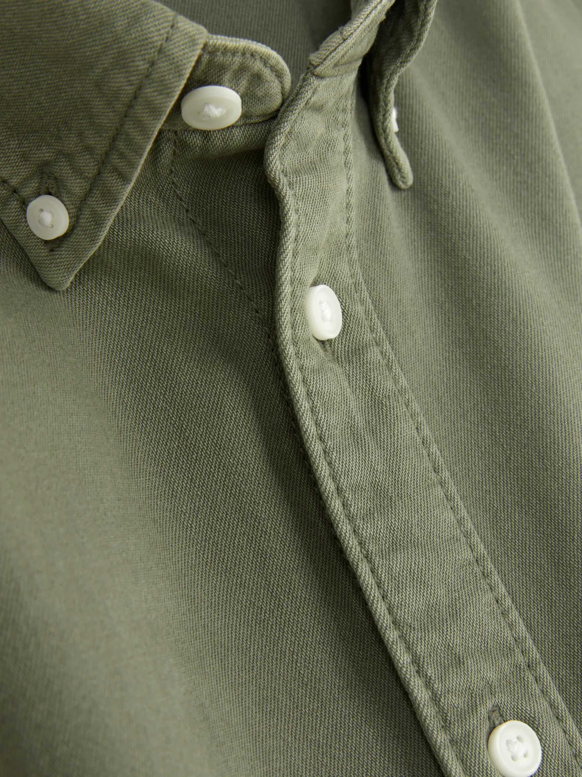 Chemises|Primark Chemise En Sergé De Coton à Manches Longues Vert clair