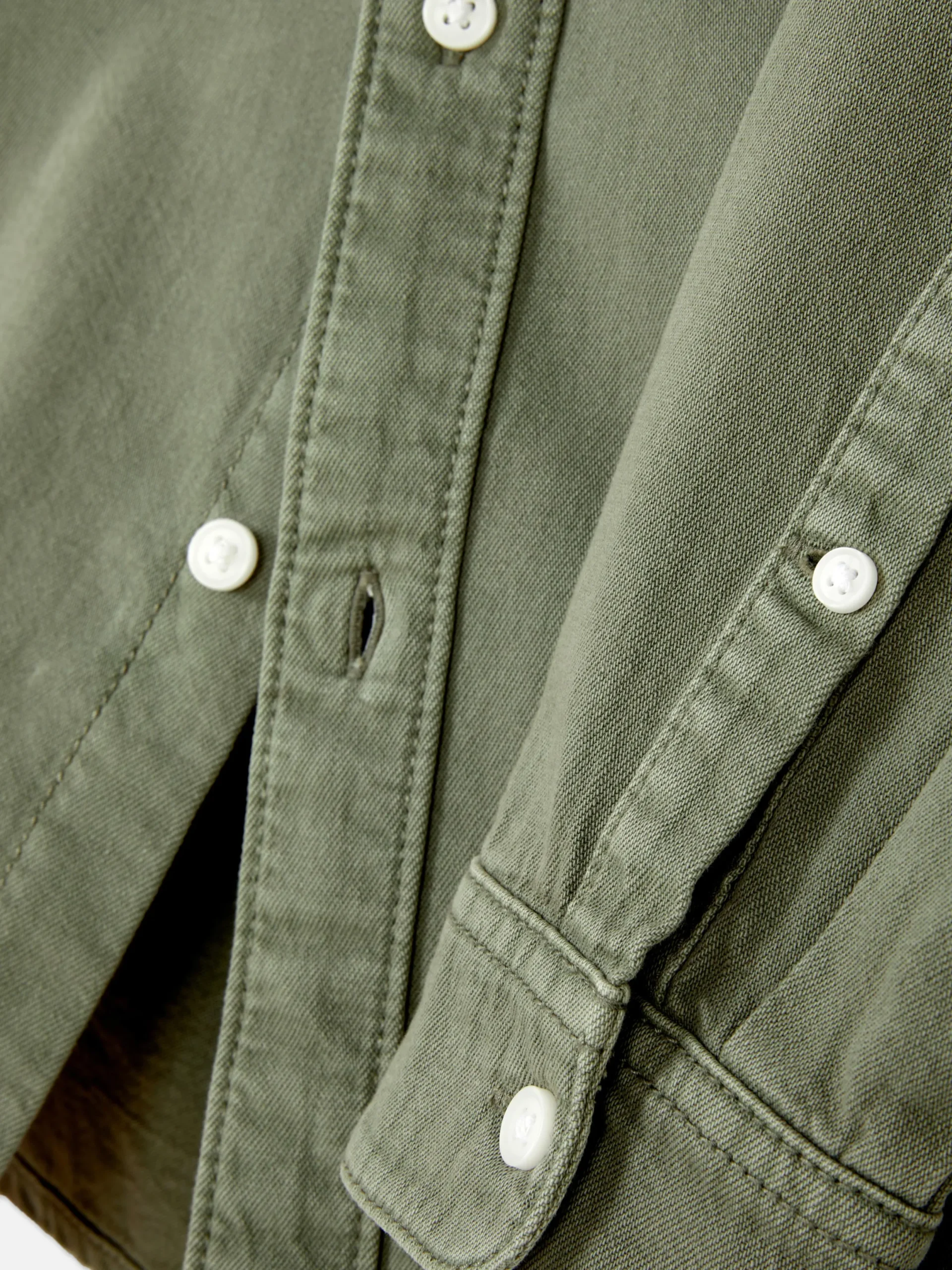 Chemises|Primark Chemise En Sergé De Coton à Manches Longues Vert clair