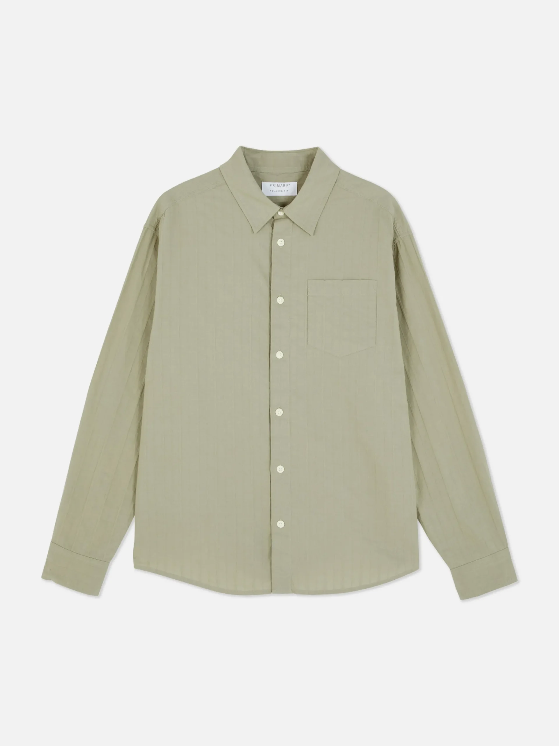 Chemises|Primark Chemise Jacquard à Manches Longues Vert