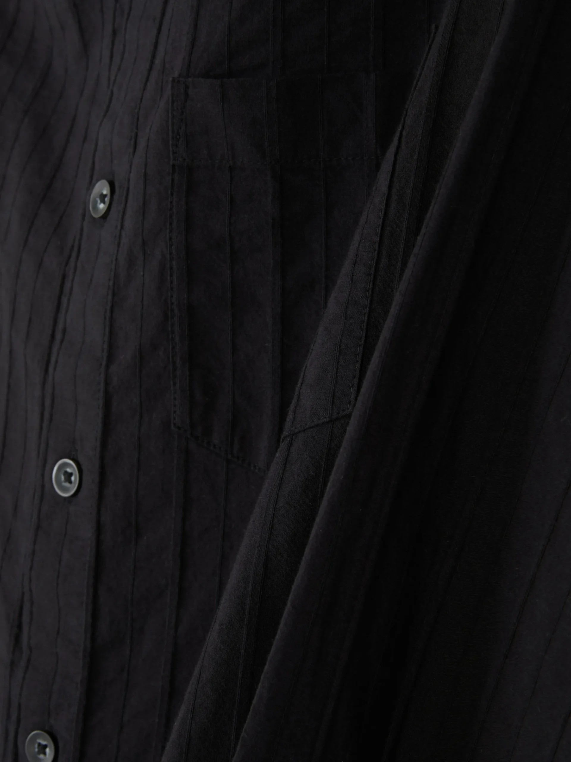 Chemises|Primark Chemise Jacquard à Manches Longues Noir