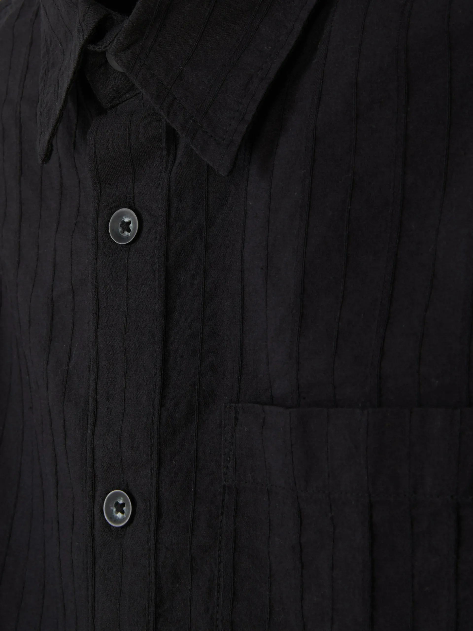Chemises|Primark Chemise Jacquard à Manches Longues Noir