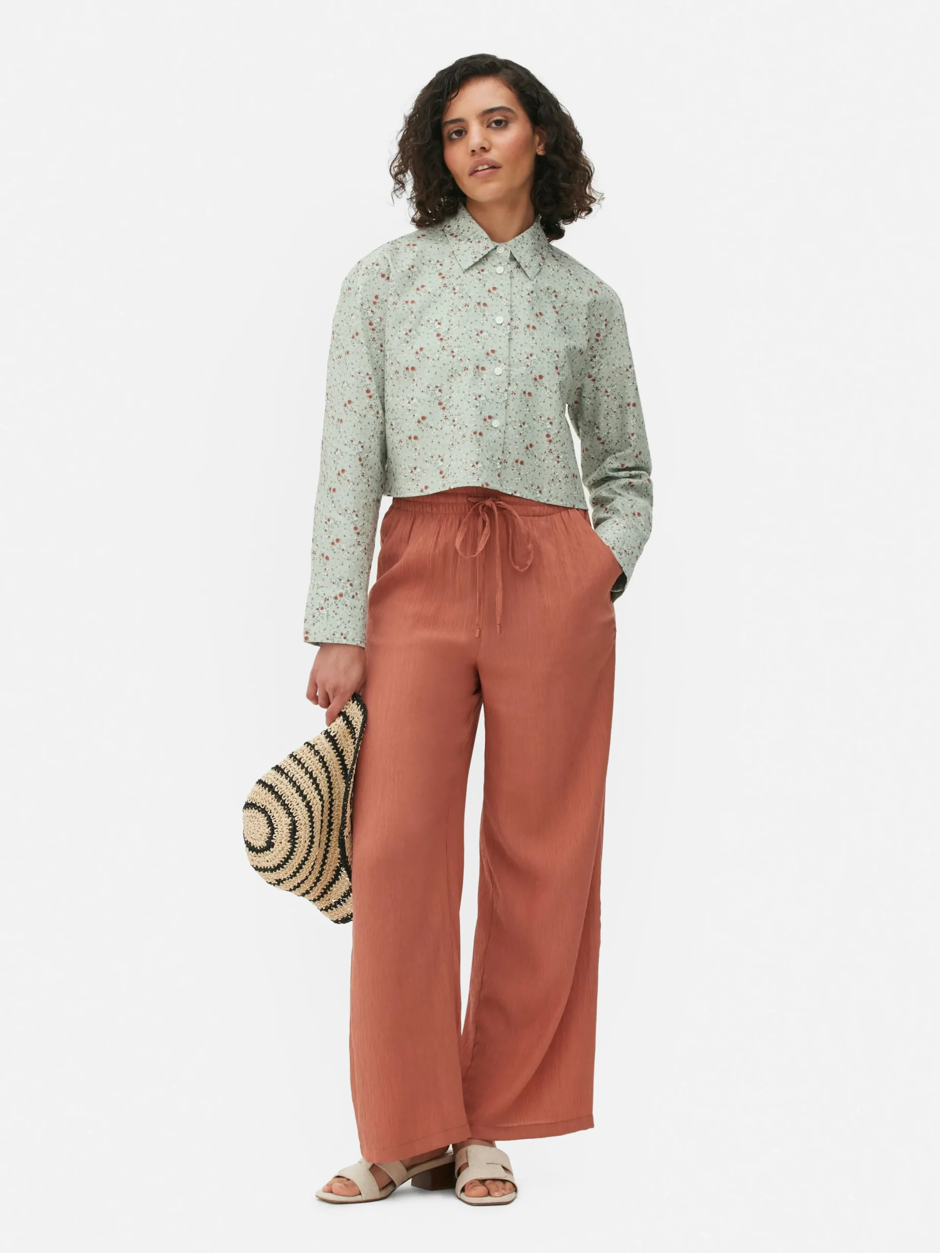 Chemises Et Blouses|Primark Chemise Oxford Courte Multicolore