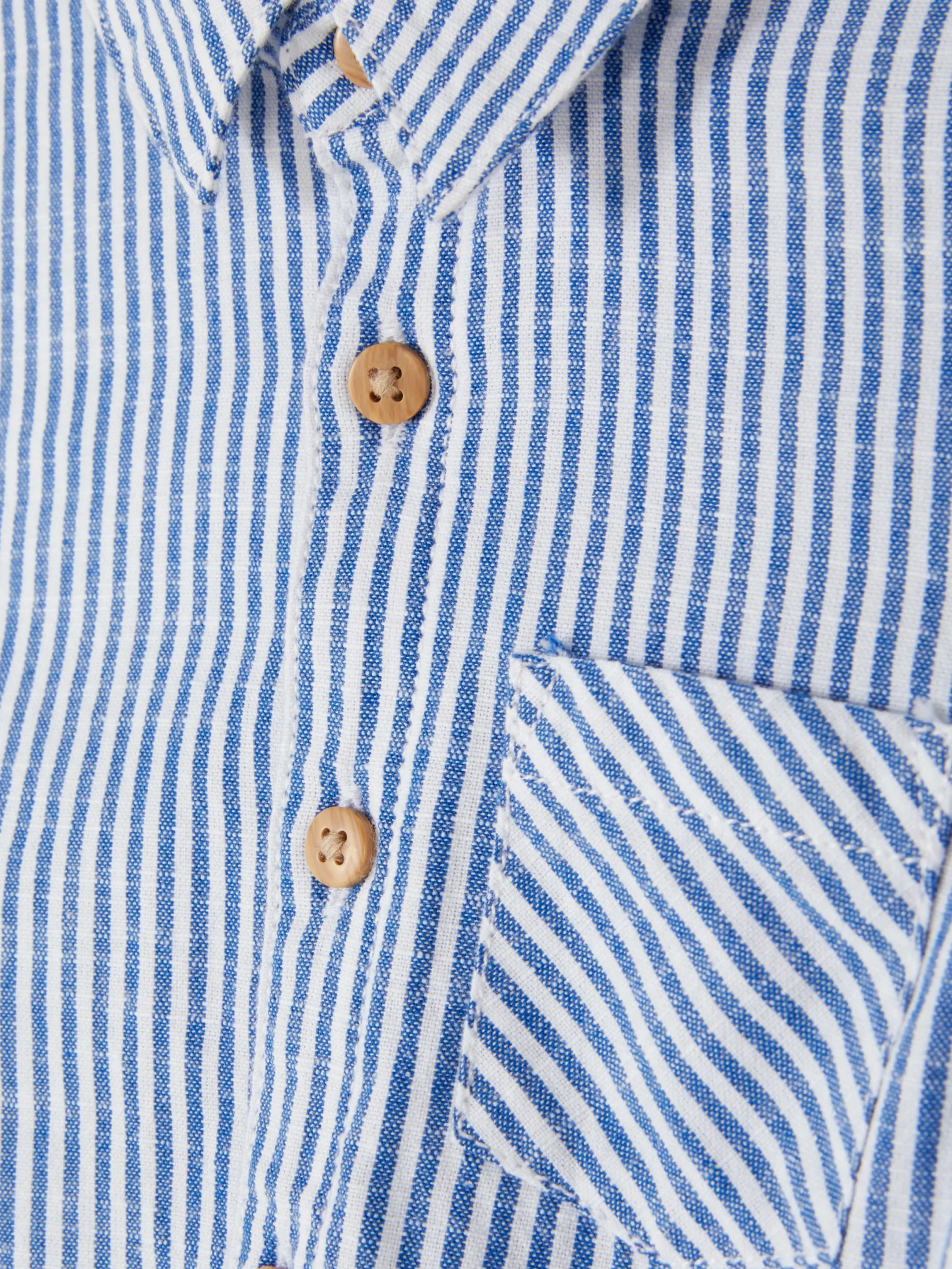 Hauts Et T-Shirts|Primark Chemise Rayée à Manches Courtes Bleu marine