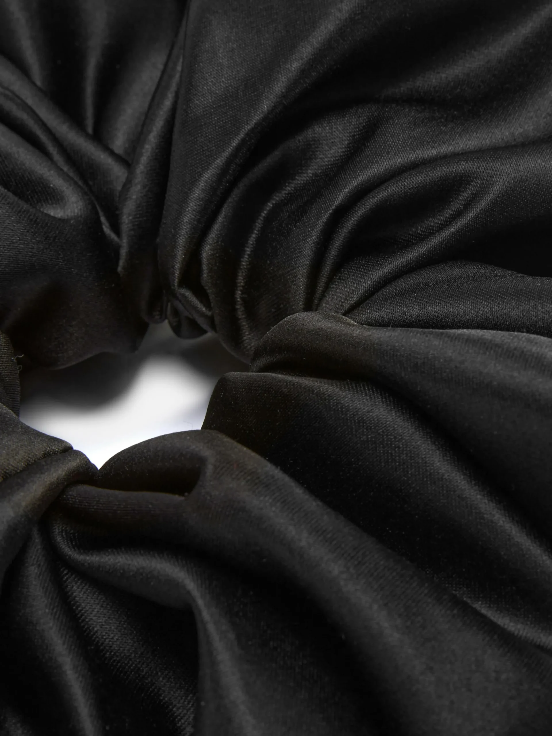 Accessoires Cheveux|Primark Chouchou Cheveux Large En Satin Noir