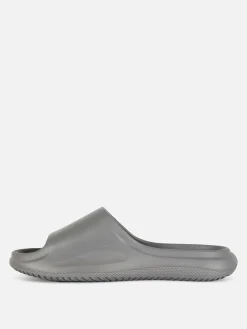 Sandales Et Claquettes|Primark Claquettes De Piscine à Plateforme Gris