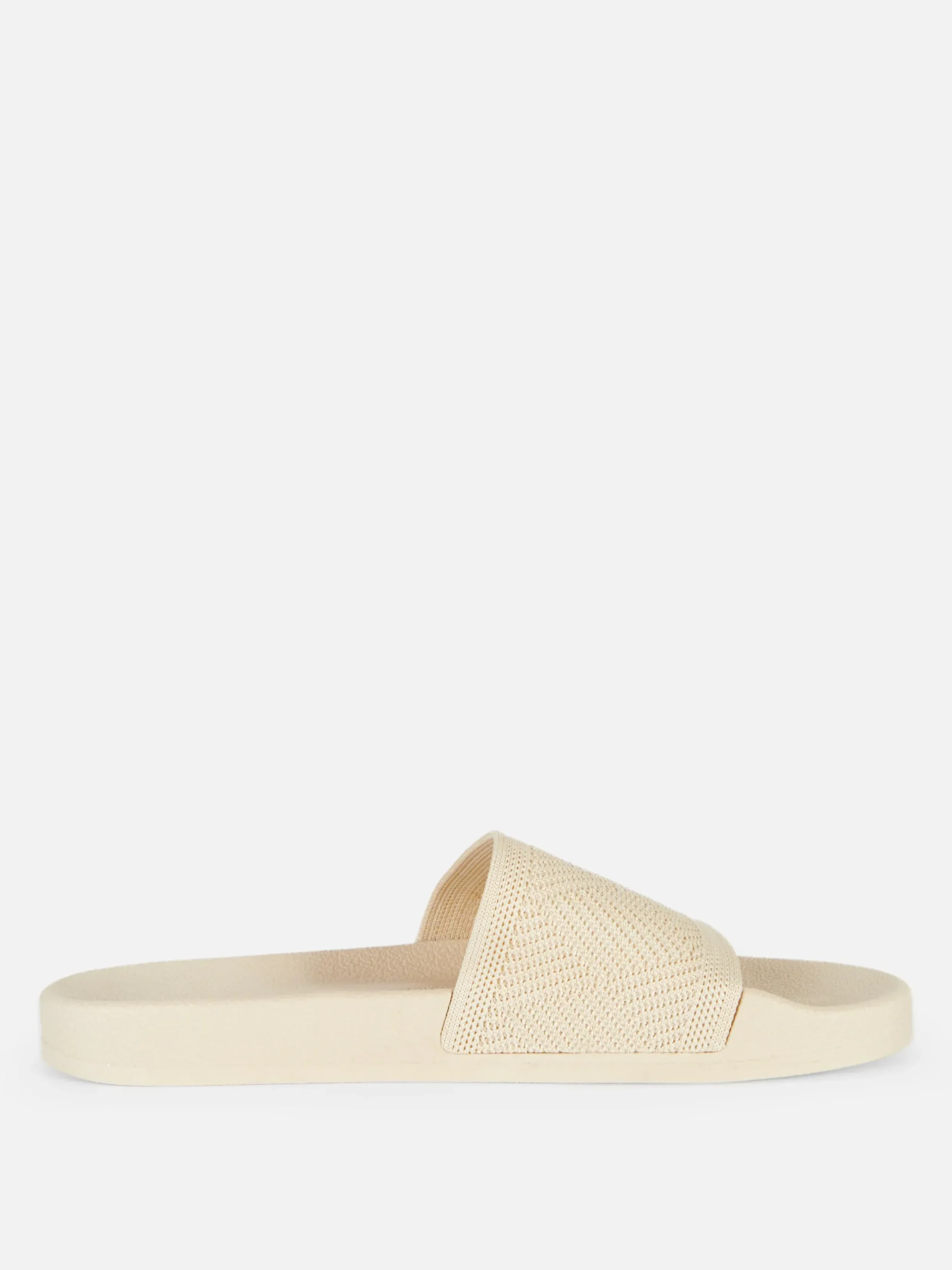 Tongs Et Claquettes|Primark Claquettes De Piscine Avec Bride En Crochet Beige