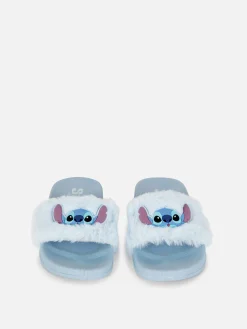 Sandales Et Tongs|Primark Claquettes De Piscine En Fausse Fourrure Disney Bleu