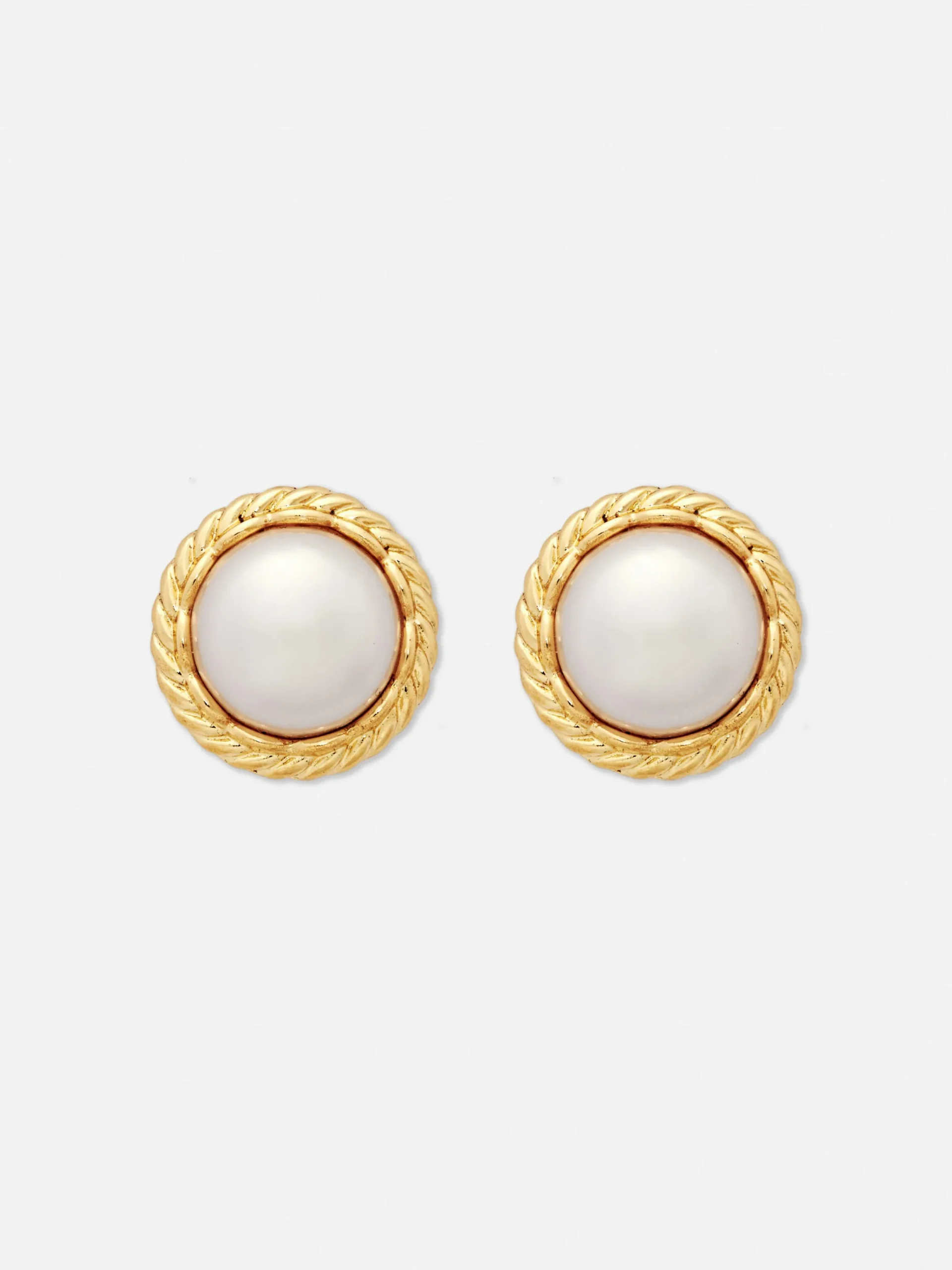 Bijoux|Primark Clous D'oreilles Torsadés à Fausses Perles Jaune