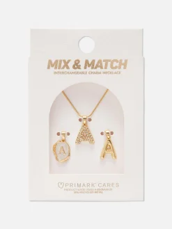 Bijoux|Primark Collier Initiales à Pendentifs Multiples Jaune