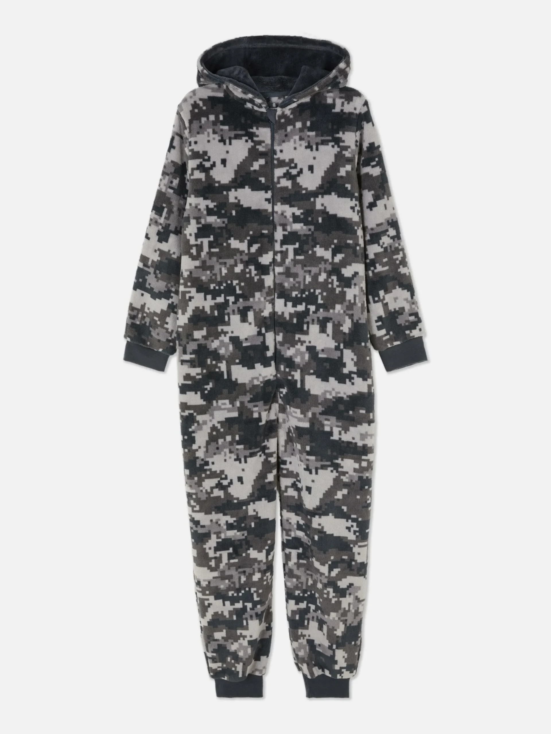 Sweat À Capuche Et Combinaison|Primark Combinaison Camouflage Zippée Gris