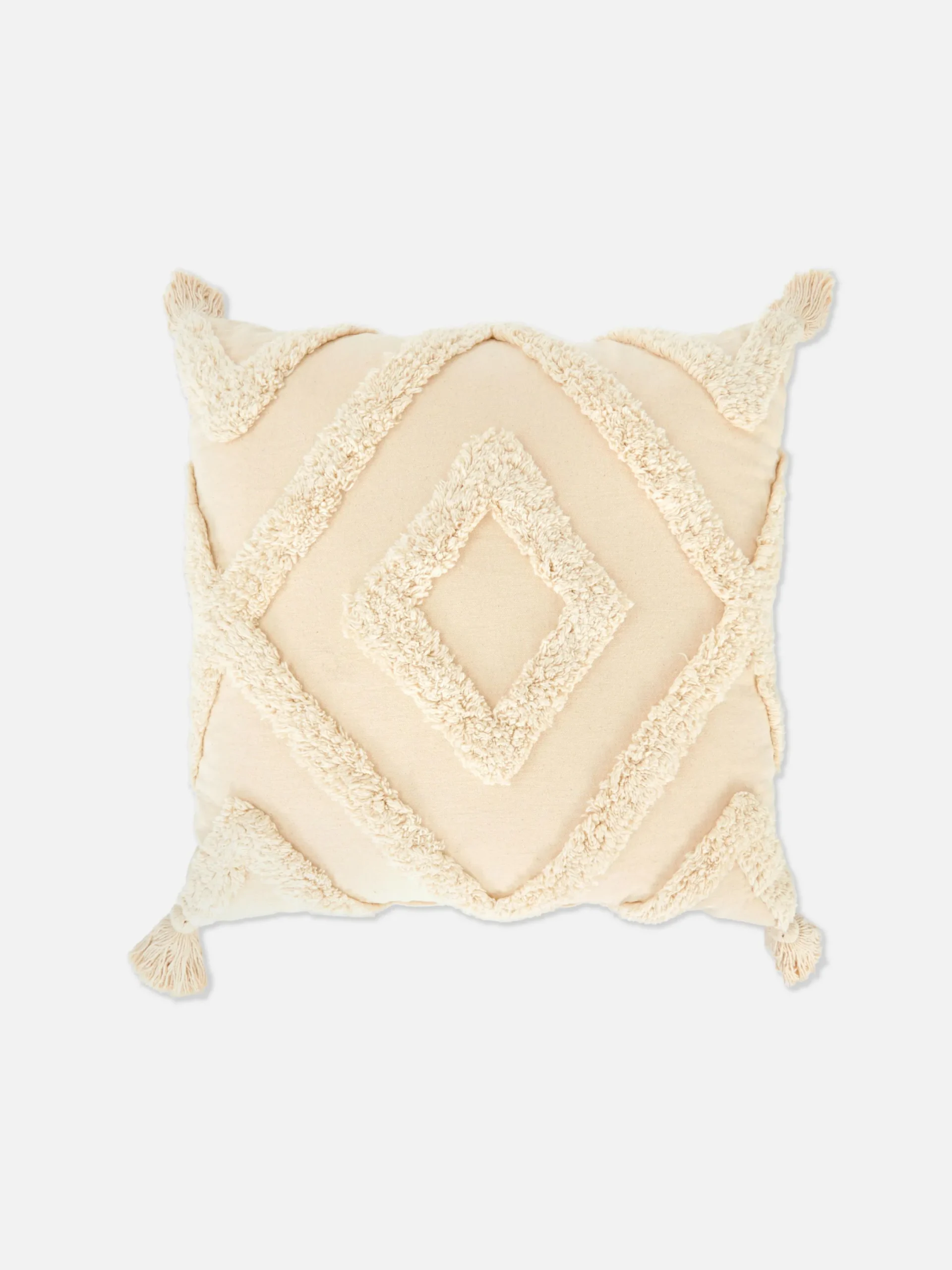 Coussins Et Housses De Coussins|Primark Coussin Carré Tufté à Pampilles Taupe