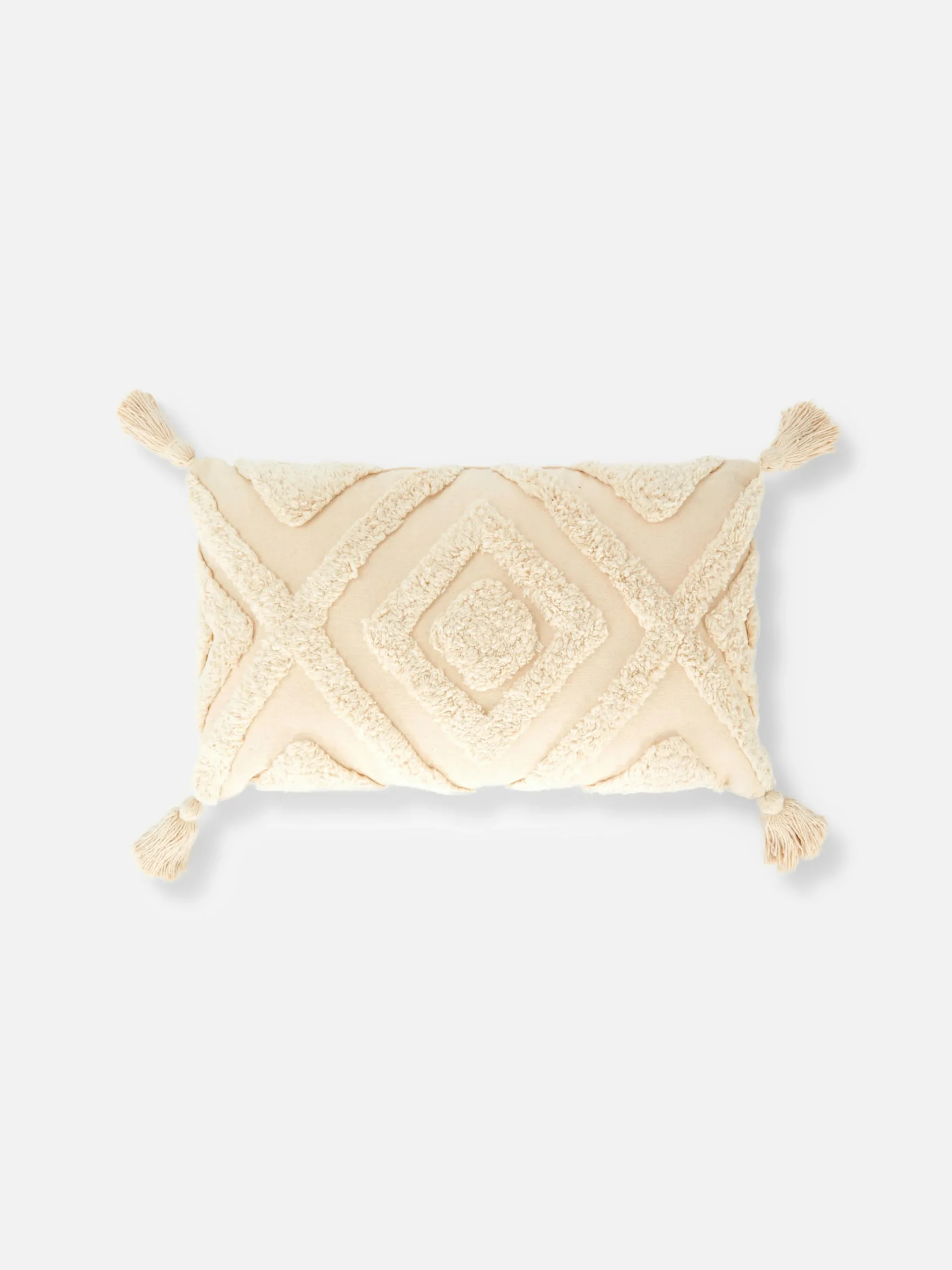 Coussins Et Housses De Coussins|Primark Coussin Oblong Tufté à Pampilles Naturel