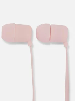 Casques Audio|Primark Écouteurs Avec Micro Rose