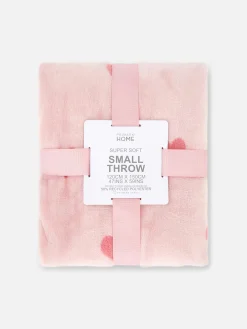Couvertures Et Jetés De Lit|Primark Couverture Douce à Motif Cœur Rose