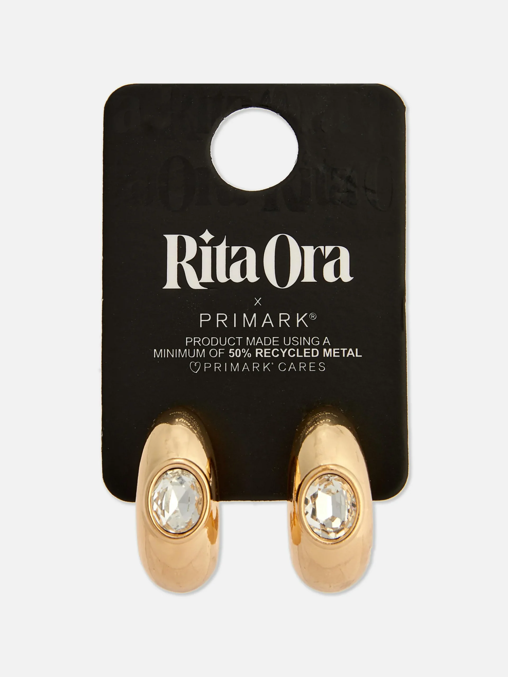 Bijoux|Primark Créoles épaisses à Fausses Gemmes Rita Ora Jaune