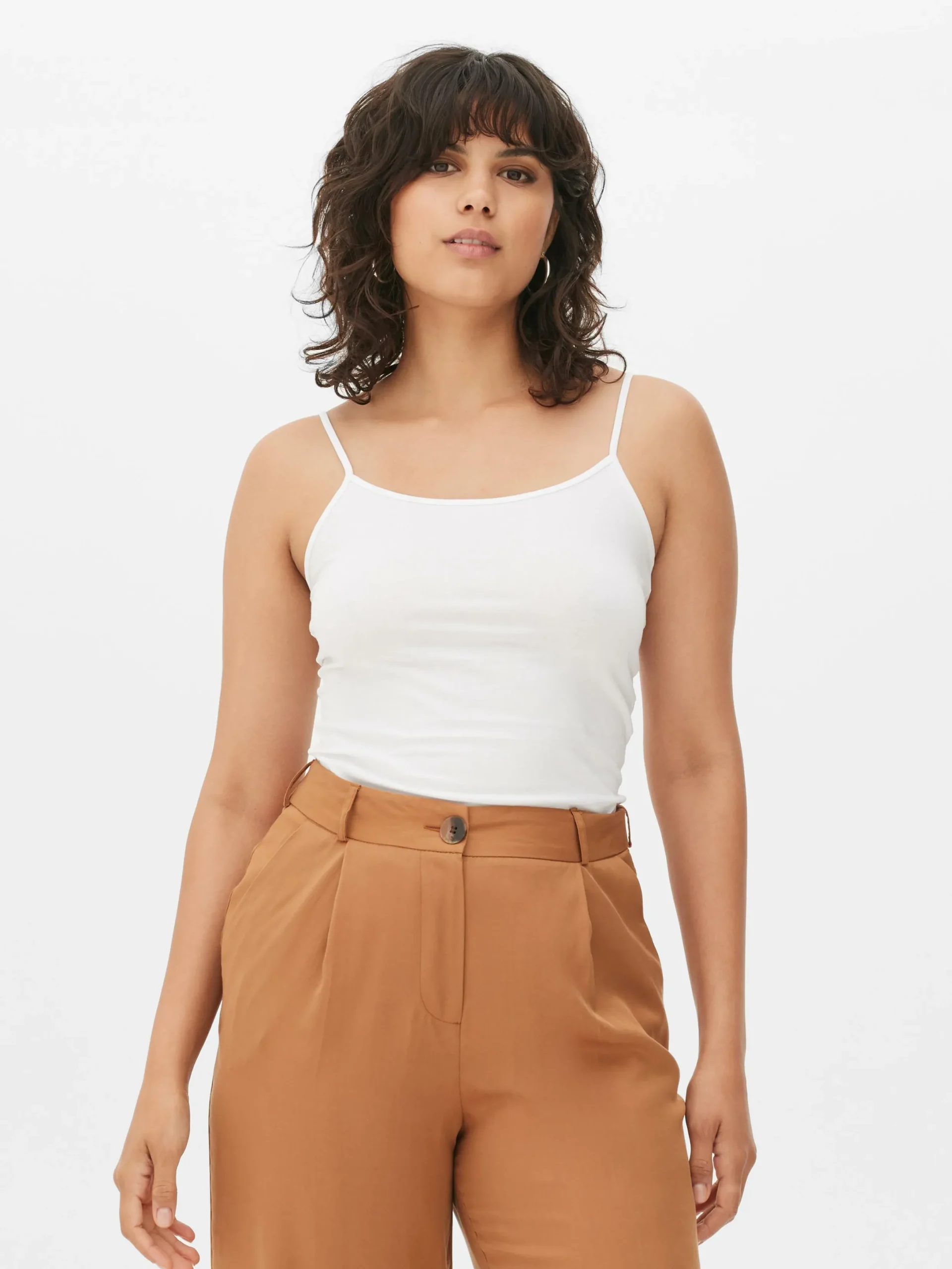 Hauts Et T-Shirts|Primark Débardeur Caraco Stretch Blanc