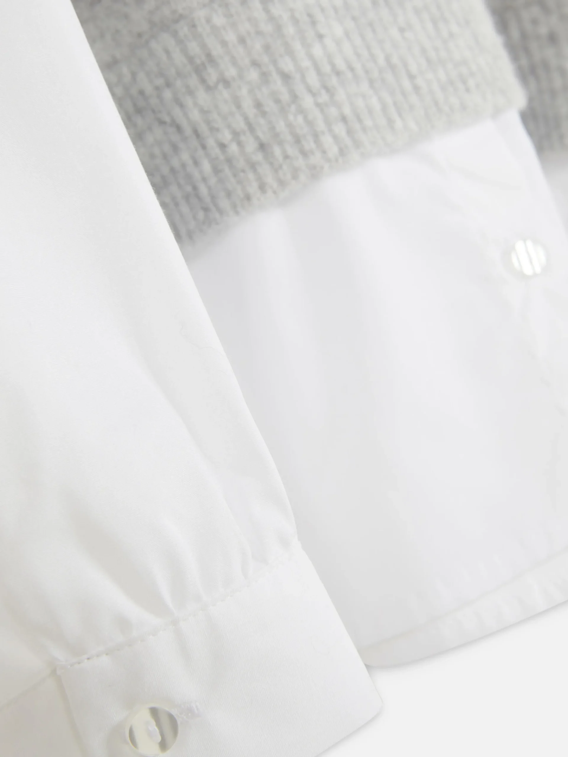 Chemises Et Blouses|Primark Débardeur Chemise 2-en-1 Superposé Gris clair