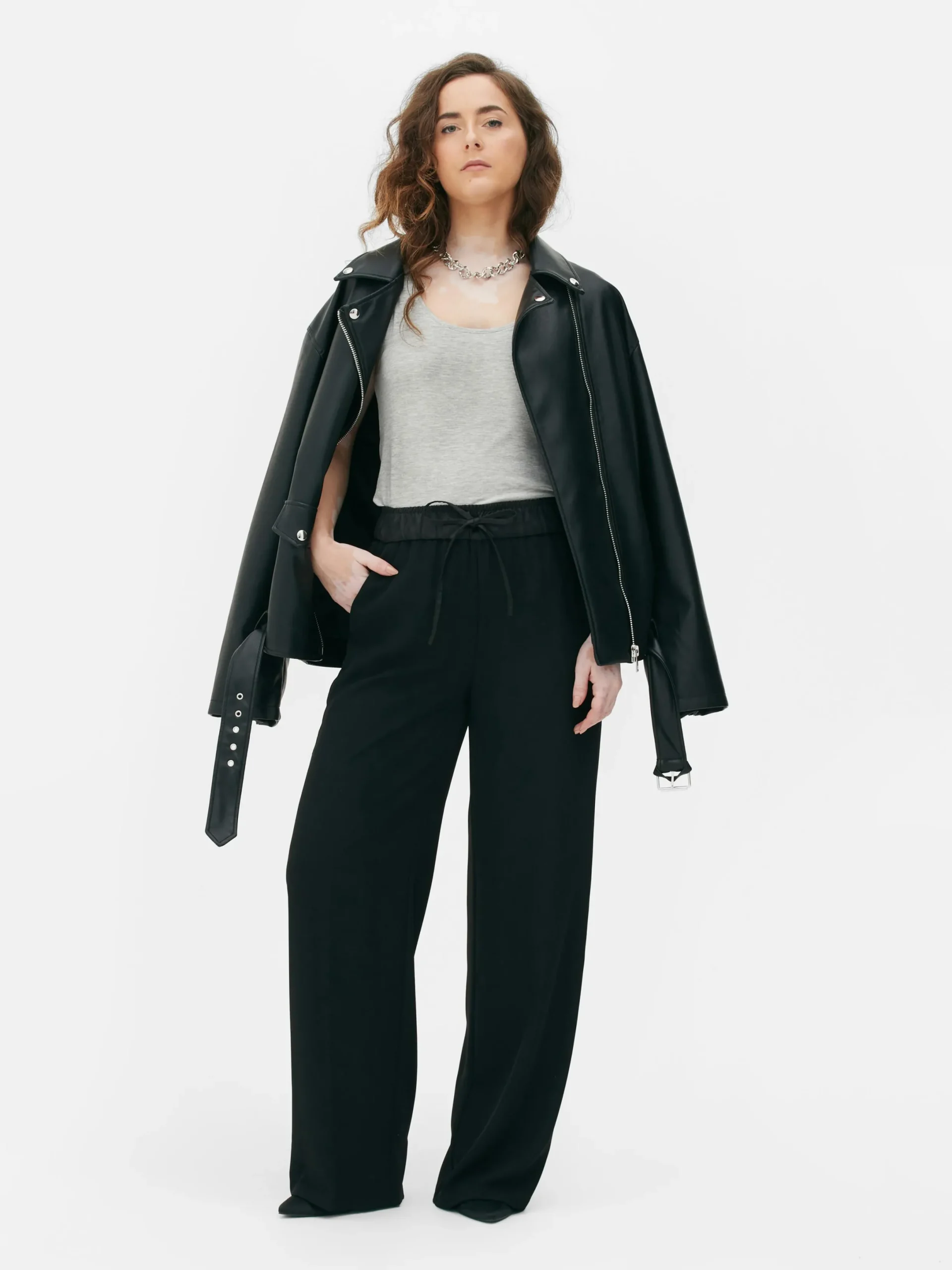 Hauts Et T-Shirts|Primark Débardeur Décolleté En Tissu Stretch Gris chiné