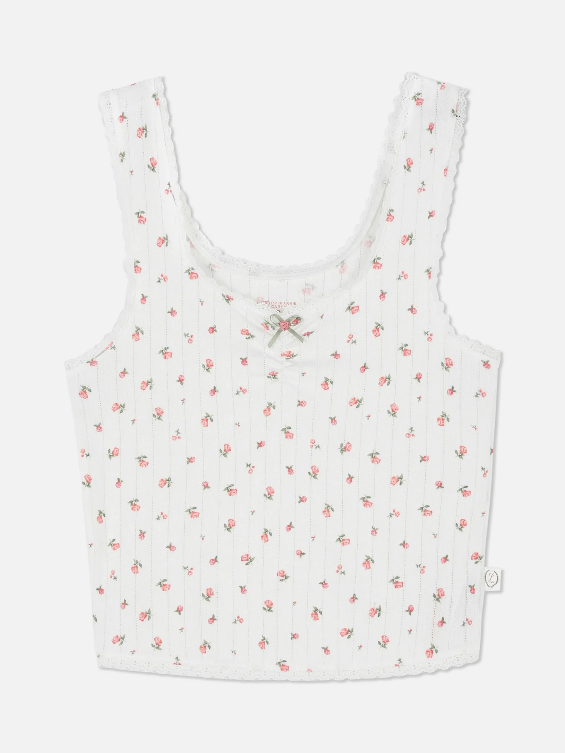 Hauts De Pyjama|Primark Débardeur De Pyjama En Pointelle à Motif Rose Multicolore