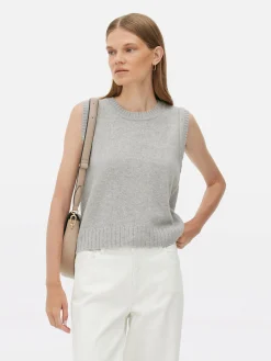 Pulls Et Gilets|Primark Débardeur En Maille Côtelée The Edit Gris