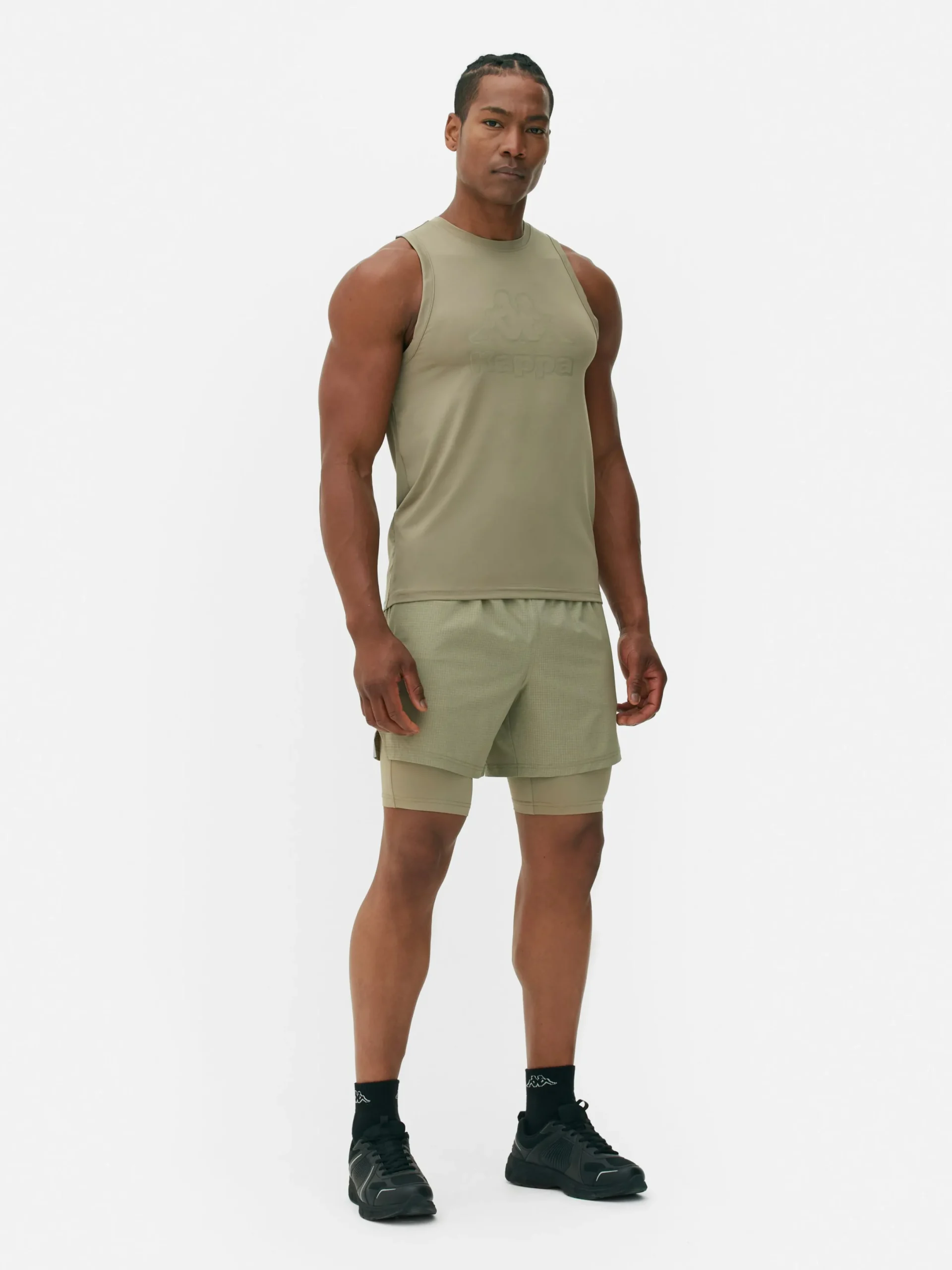 Vêtements De Sport|Hauts Et T-Shirts|Primark Débardeur Kappa X Vert olive