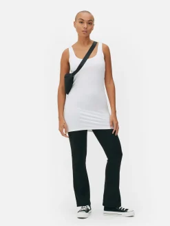 Hauts Et T-Shirts|Primark Débardeur Long Blanc