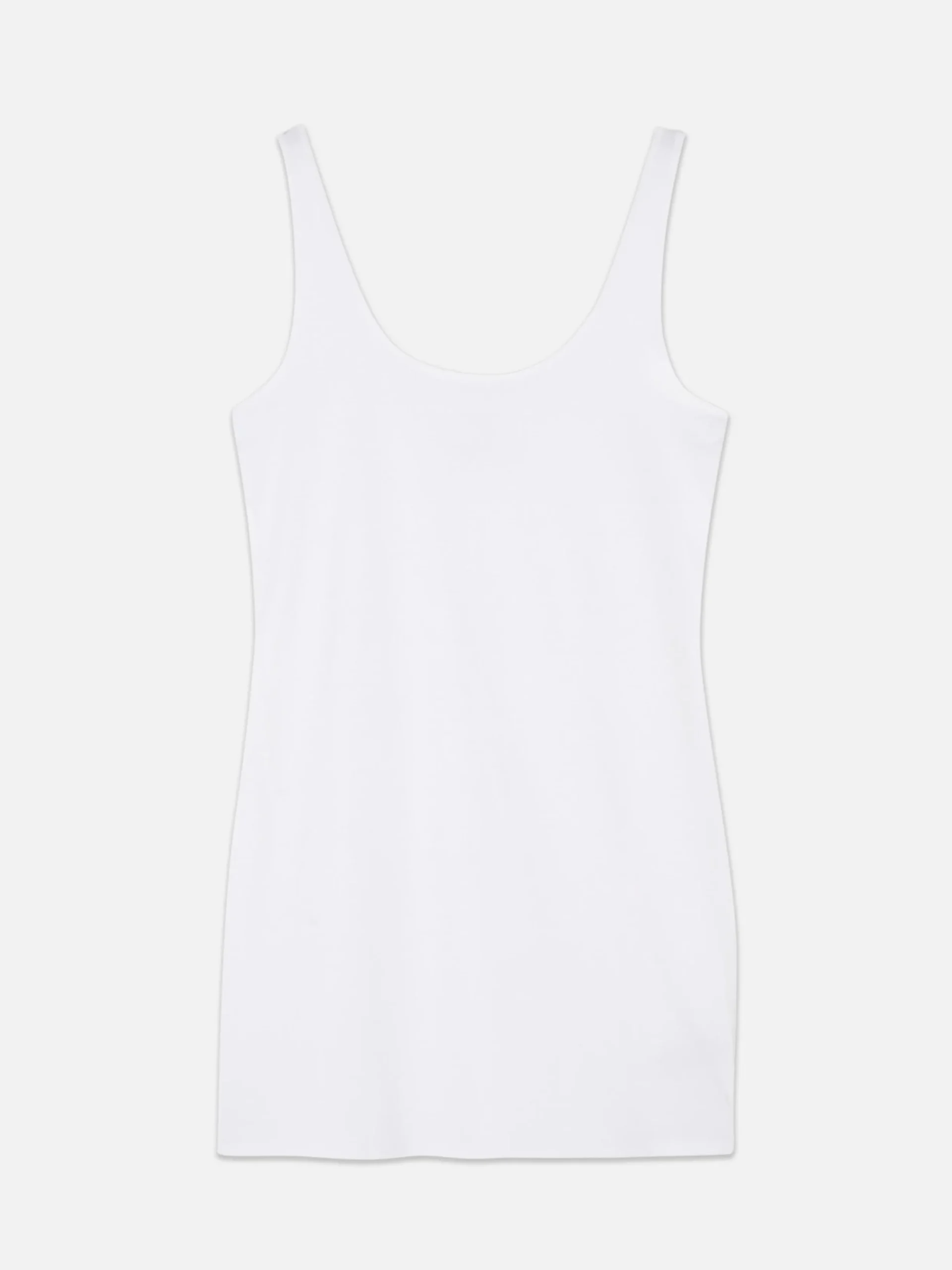 Hauts Et T-Shirts|Primark Débardeur Long Blanc