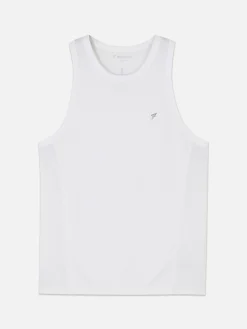 Vêtements De Sport|Hauts Et T-Shirts|Primark Débardeur Sport à Col Rond Blanc
