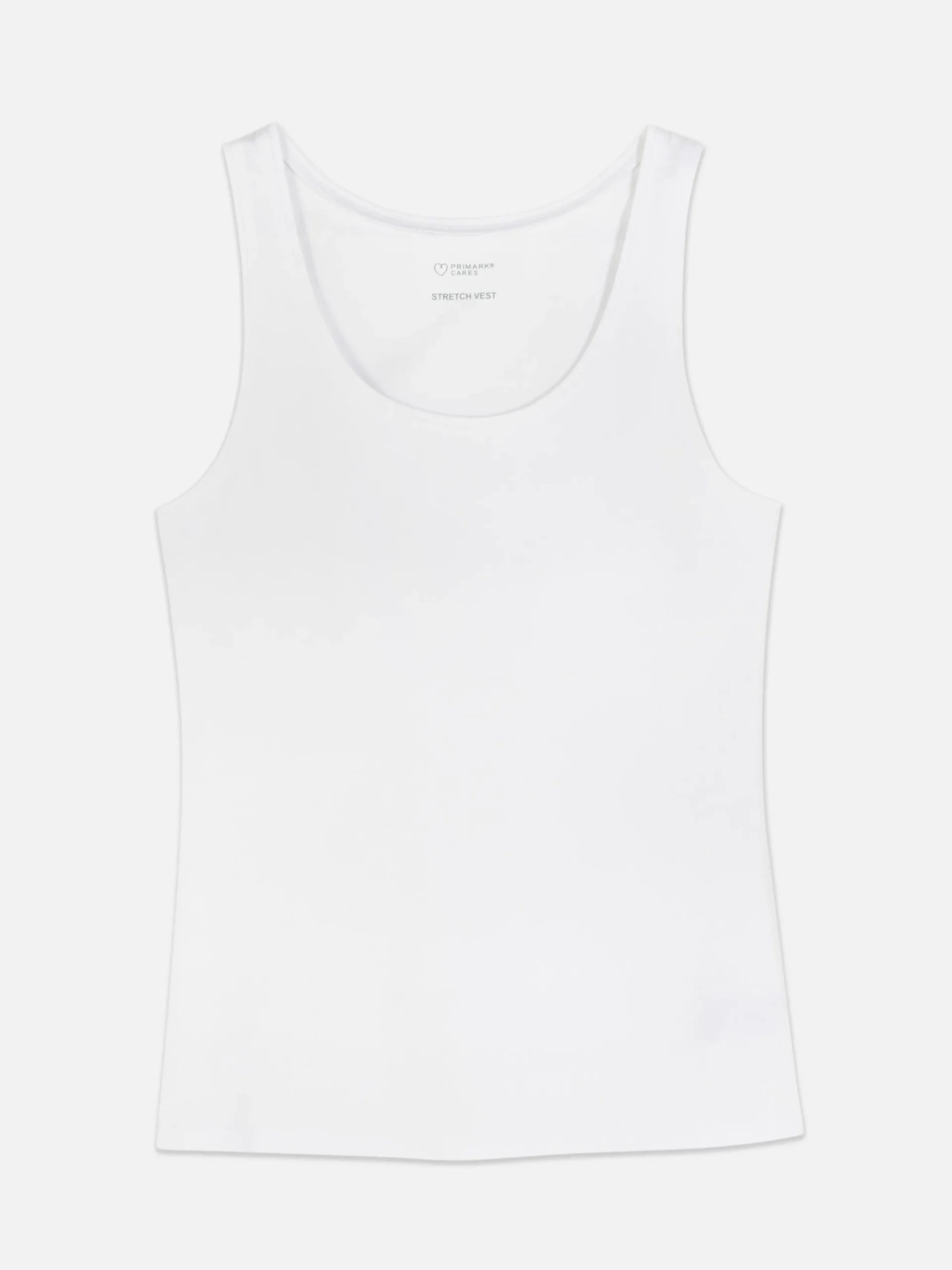 Hauts Et T-Shirts|Primark Débardeur Stretch Décolleté Blanc