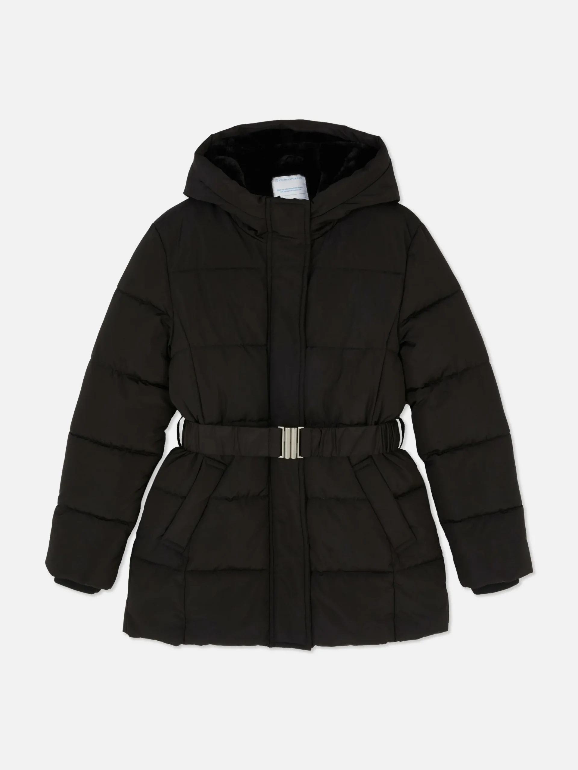 Manteaux Et Vestes|Primark Doudoune à Ceinture Noir