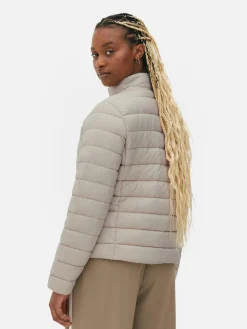Manteaux Et Vestes|Primark Doudoune à Col Cheminée Naturel