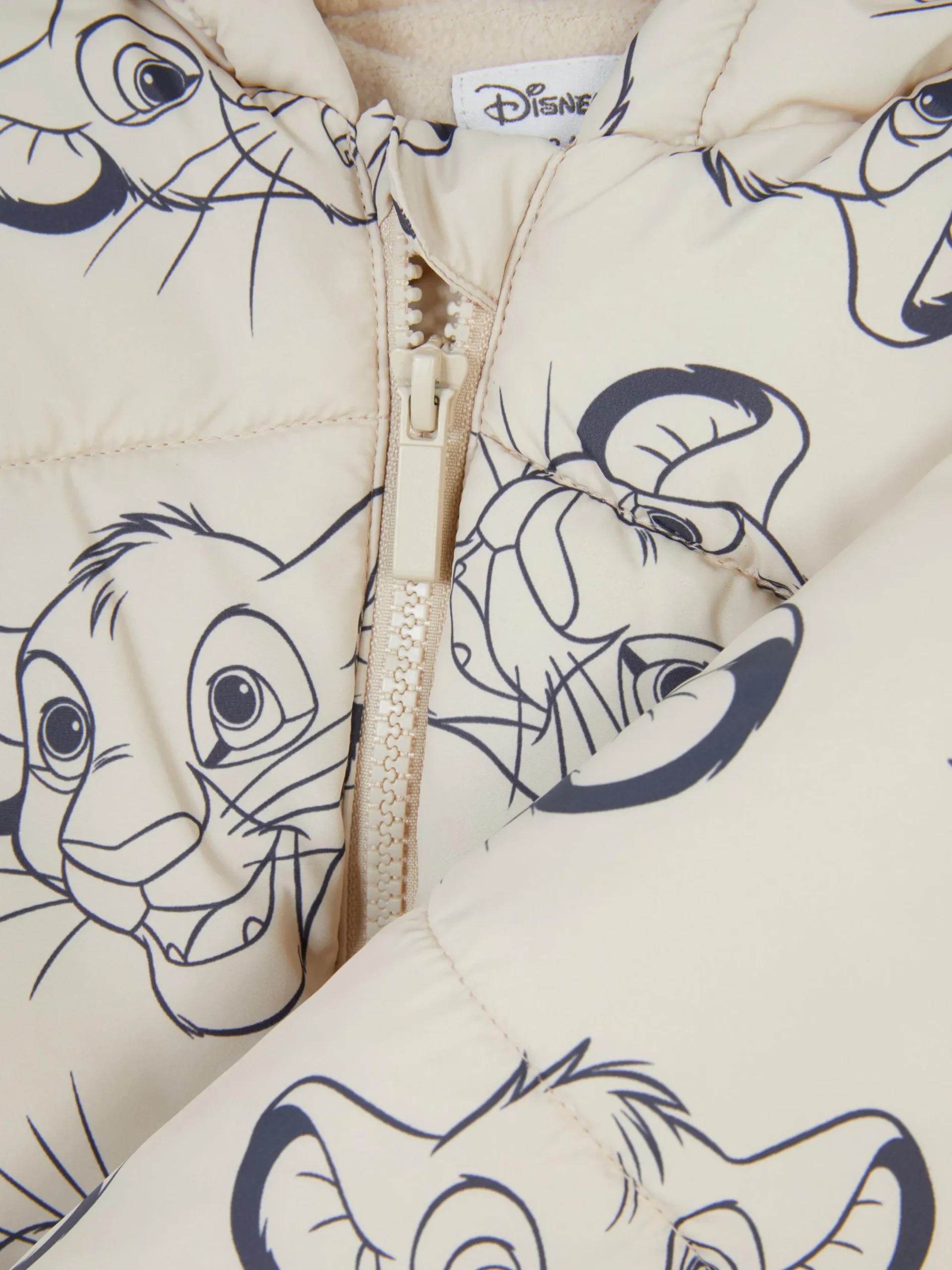 Manteaux Et Vestes|Primark Doudoune Disney Le Roi Lion Grège