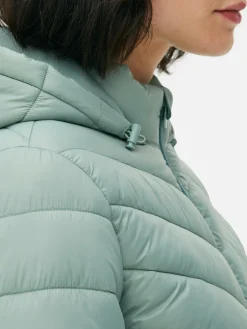 Manteaux Et Vestes|Primark Doudoune Légère à Capuche Vert