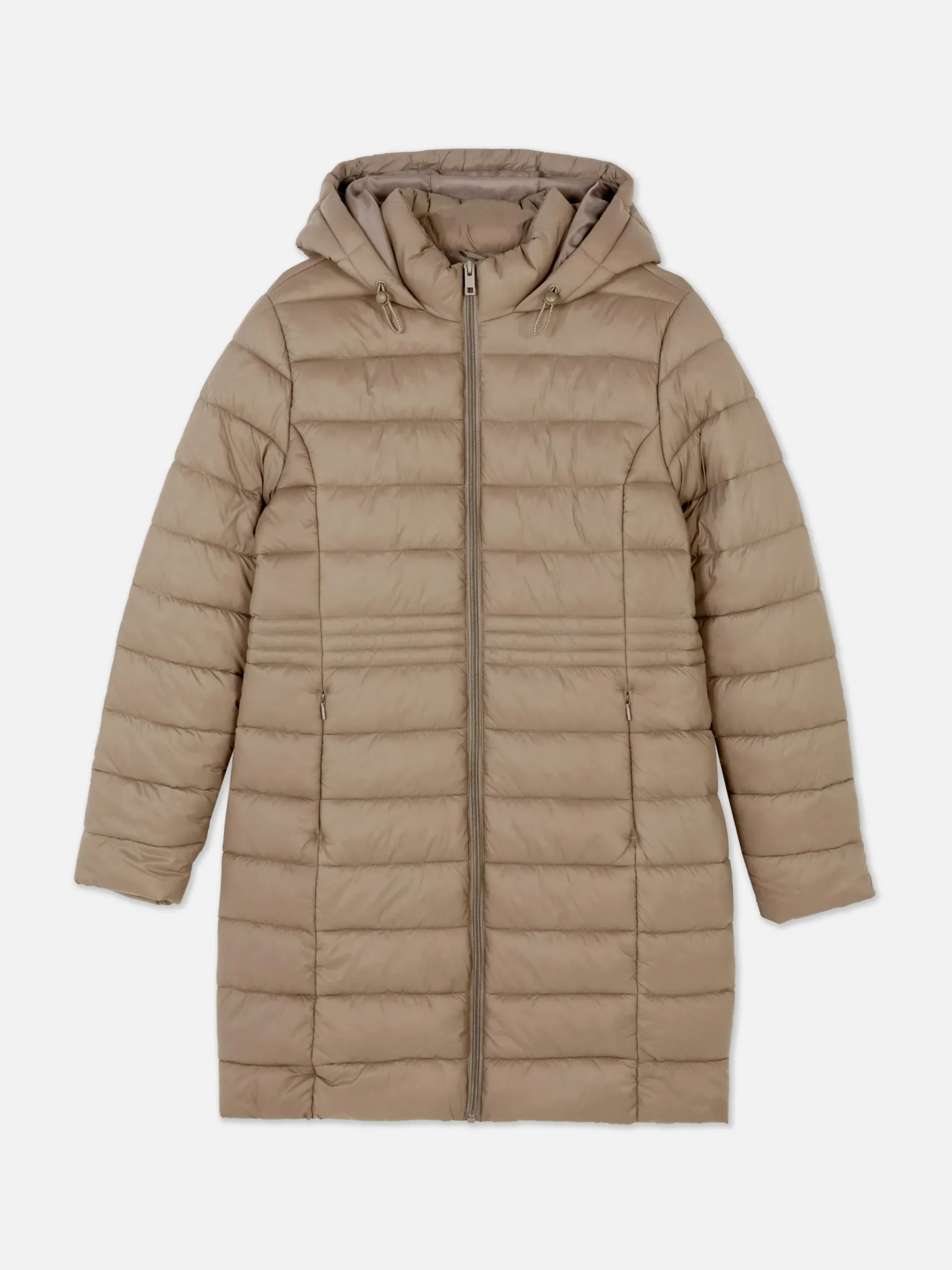 Manteaux Et Vestes|Primark Doudoune Longue Ultra-légère Moka