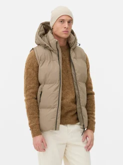 Manteaux Et Vestes|Primark Doudoune Sans Manches à Capuche Fauve