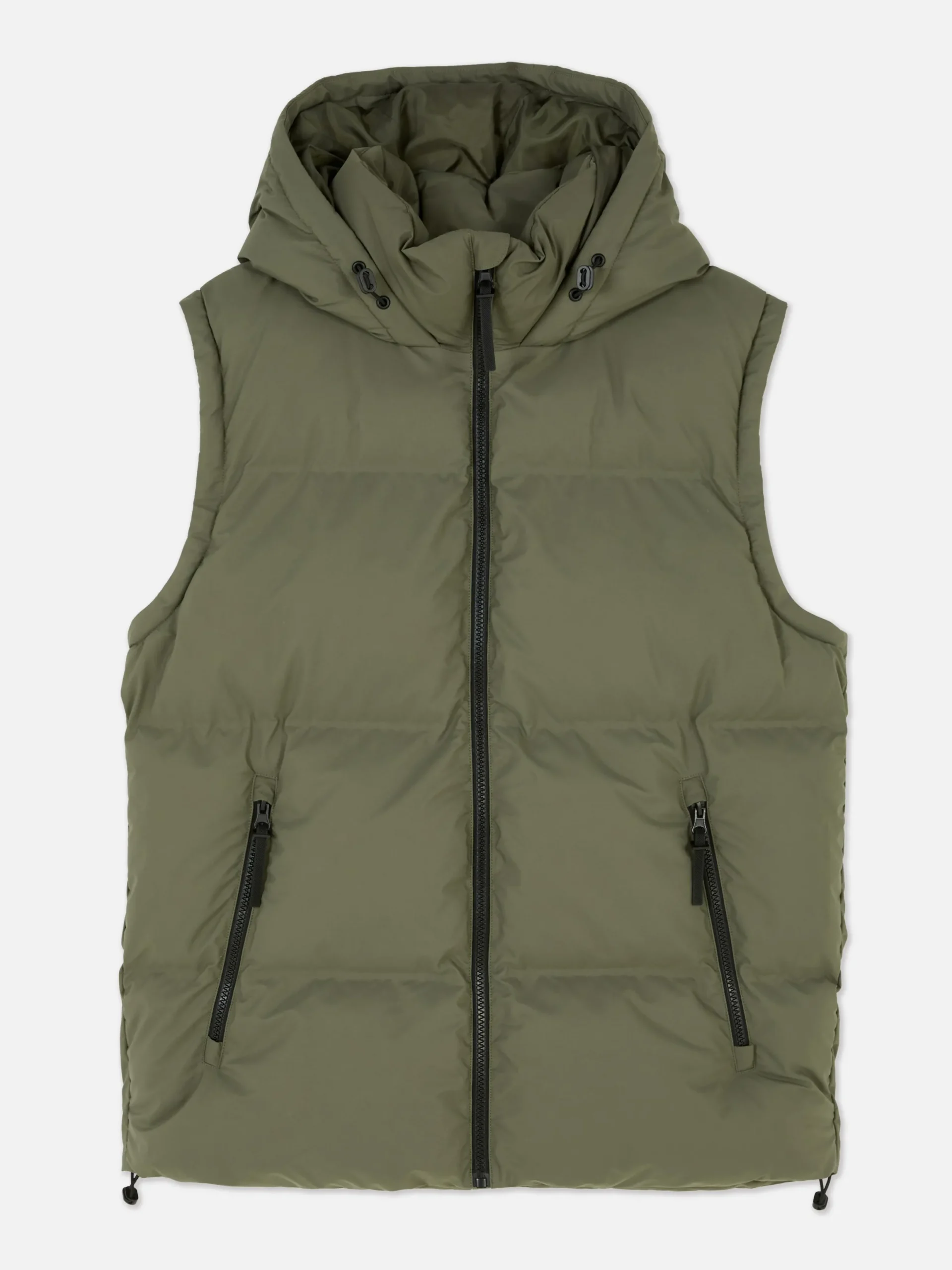 Manteaux Et Vestes|Primark Doudoune Sans Manches à Capuche Vert