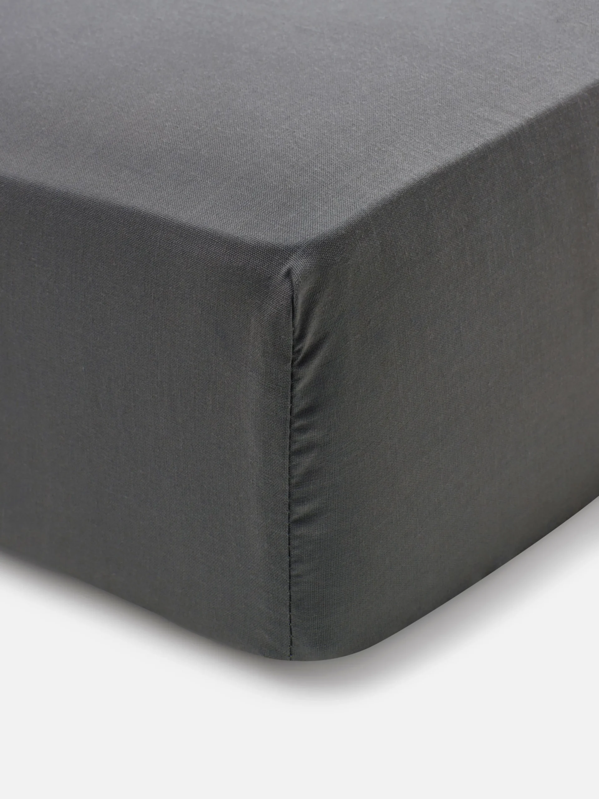 Draps Et Taies D'Oreillers|Primark Drap Housse En Coton Pour Lit Super King Size Gris foncé
