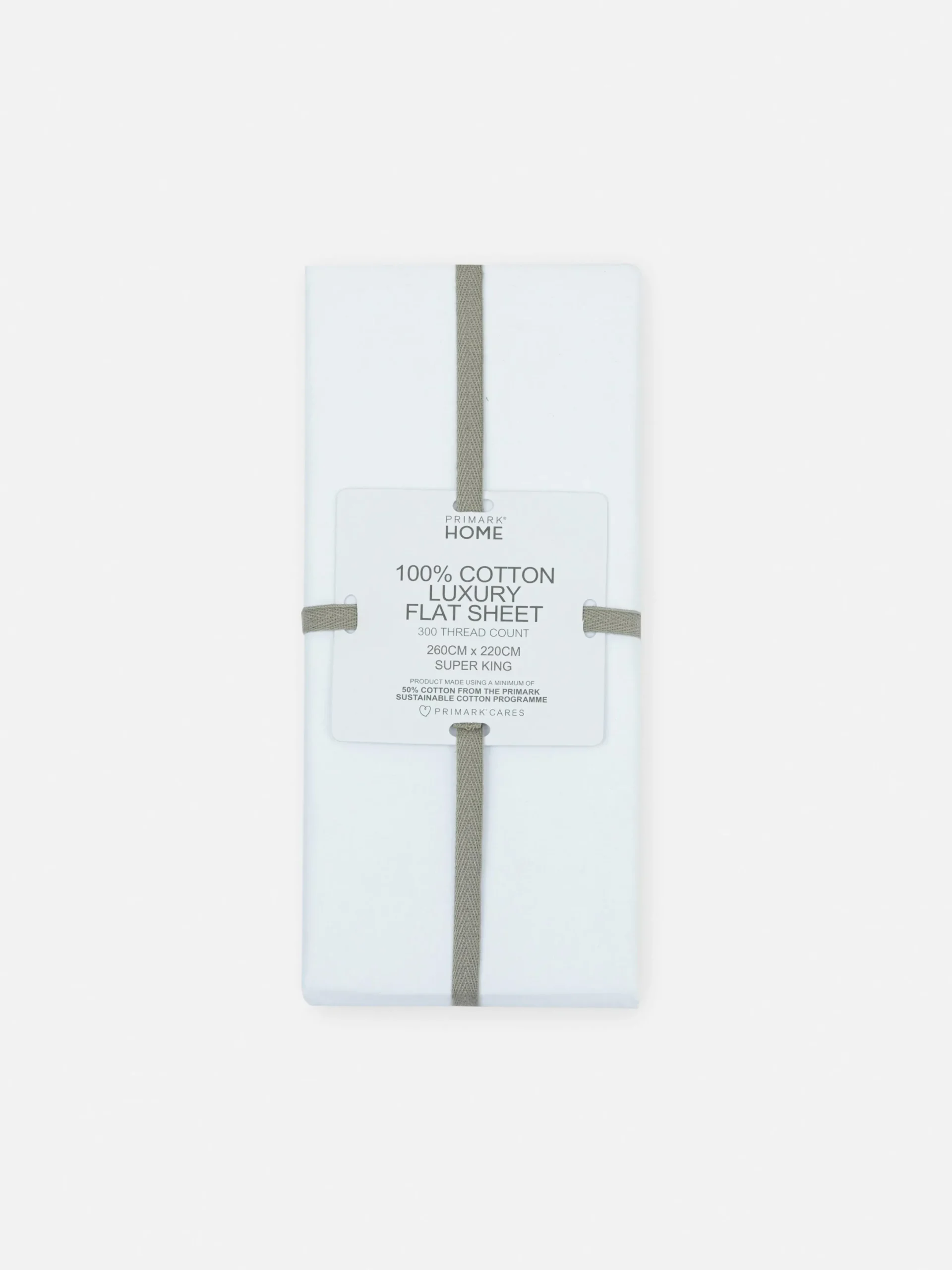 Draps Et Taies D'Oreillers|Primark Drap Plat King Size Blanc