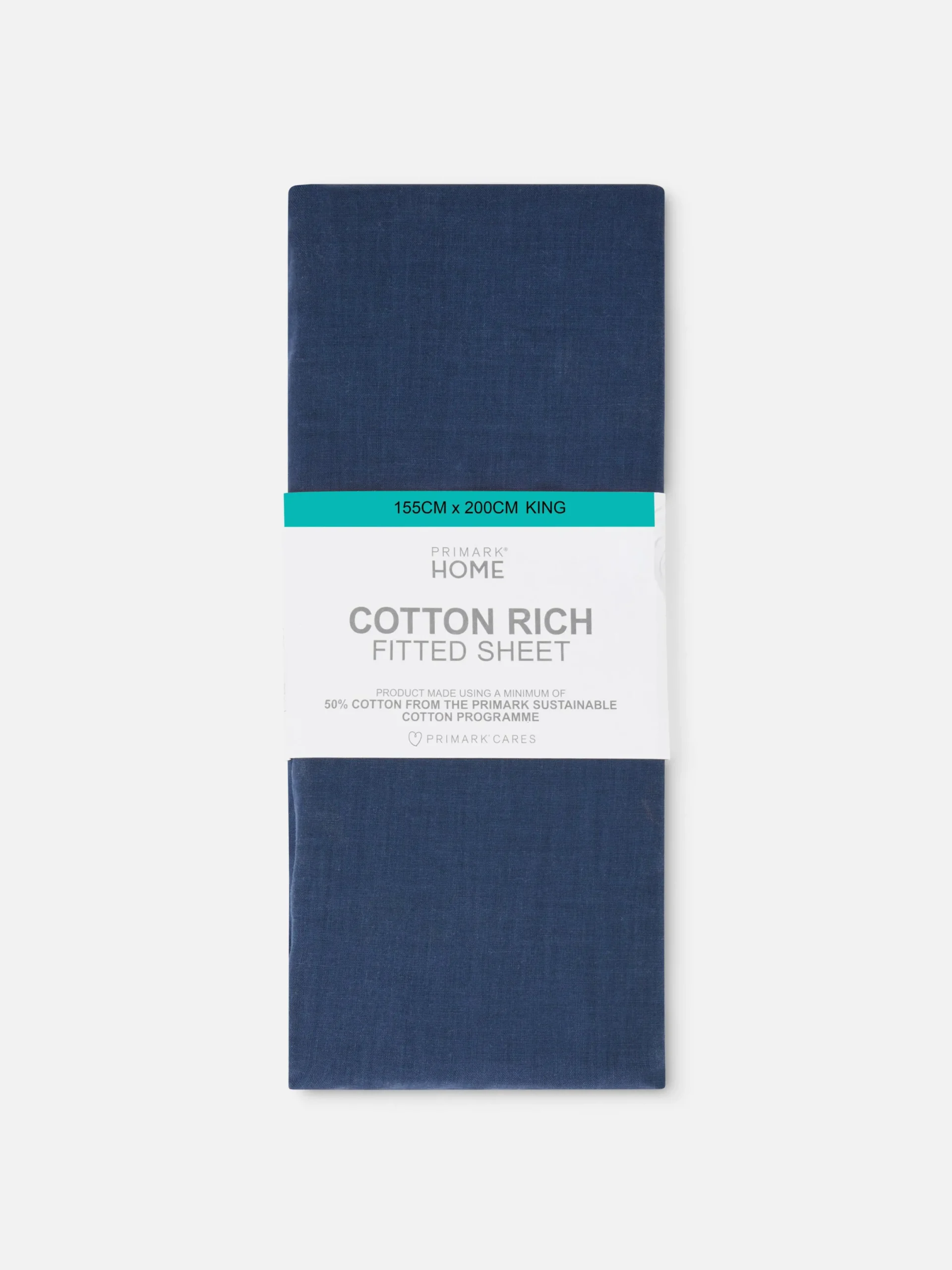 Draps Et Taies D'Oreillers|Primark Drap-housse King Size Bleu marine
