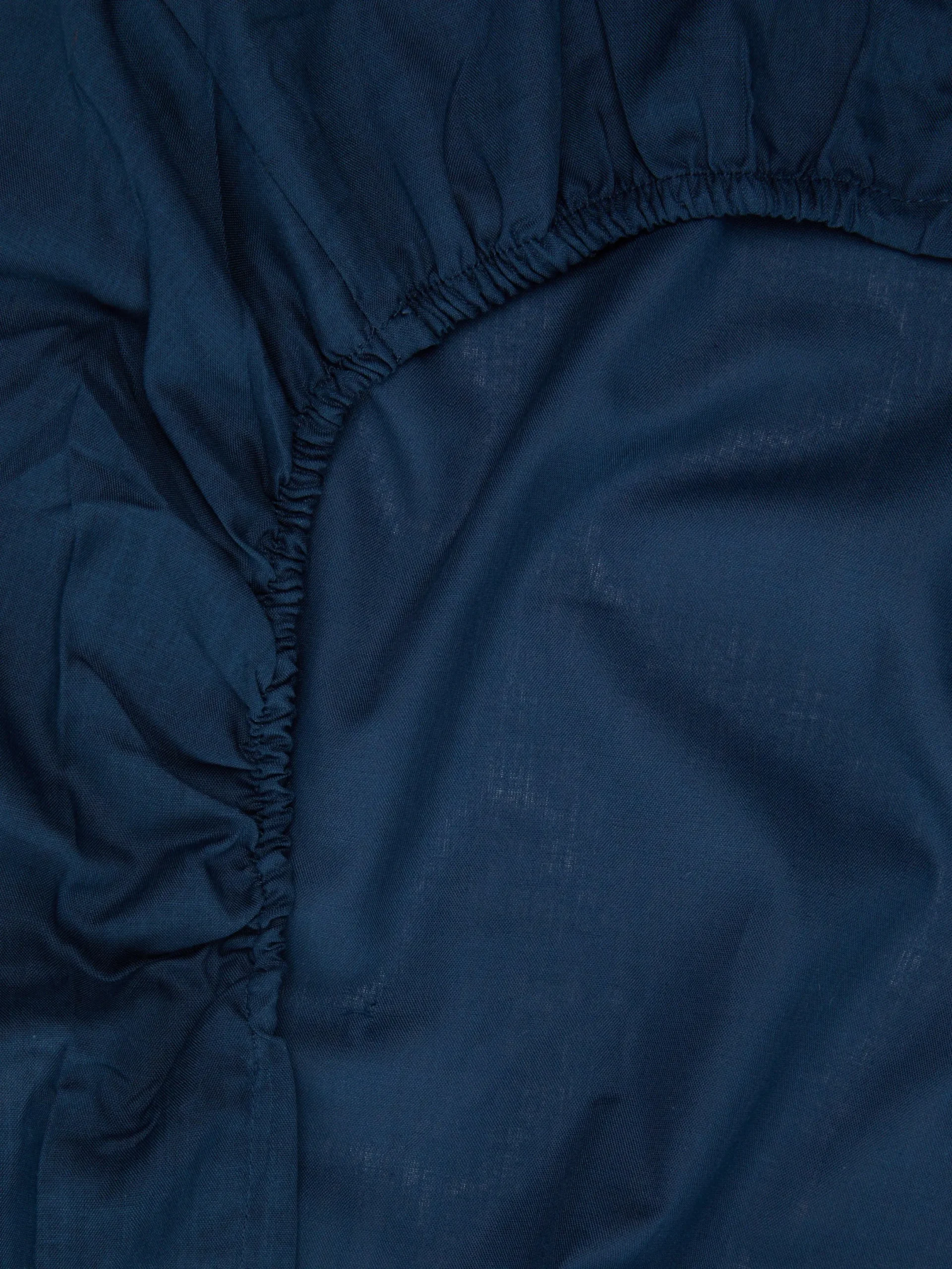 Draps Et Taies D'Oreillers|Primark Drap-housse Simple Bleu marine